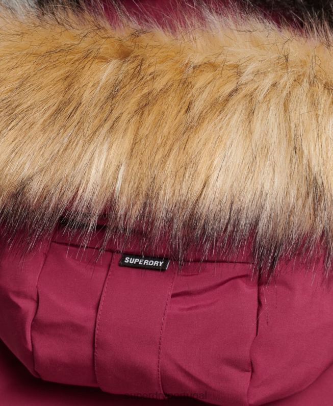 casaco parka xpd everest mulheres rosa roupas Superdry 2208H5445