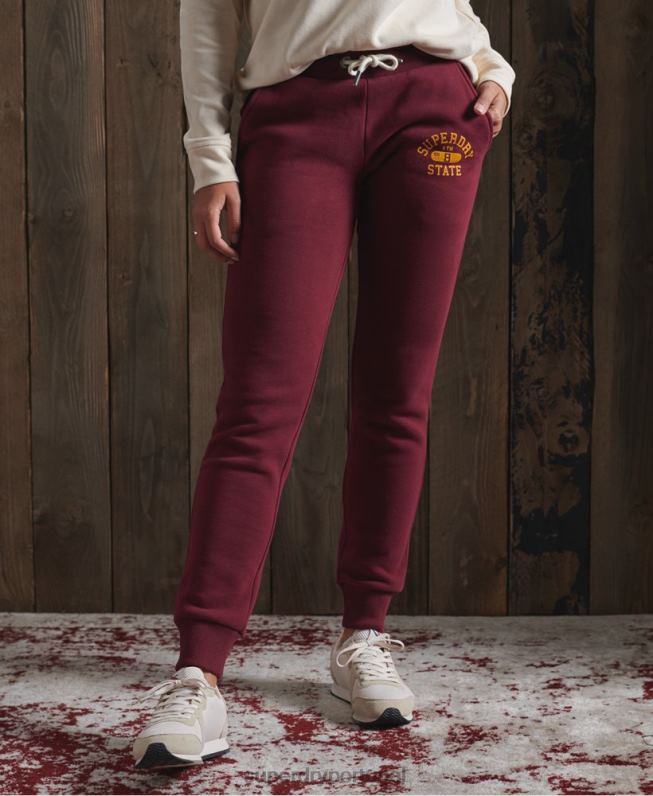 corredores clássicos de atletismo mulheres vermelho roupas Superdry 2208H3945