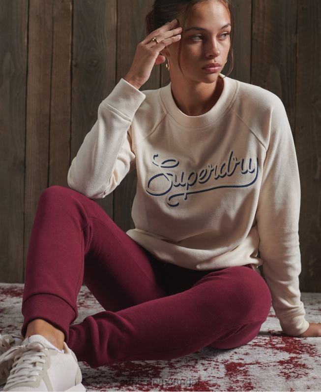 corredores clássicos de atletismo mulheres vermelho roupas Superdry 2208H3945