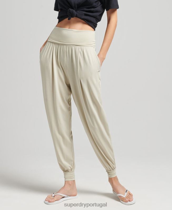 corredores de harém de estúdio mulheres bege roupas Superdry 2208H3946