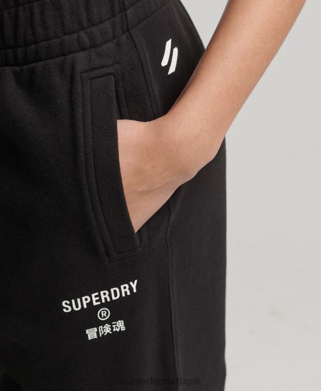 corredores esportivos principais mulheres preto roupas Superdry 2208H3940