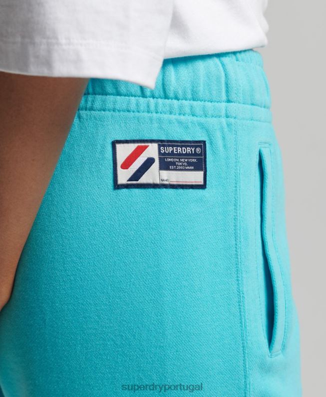 corredores essenciais do namorado mulheres turquesa roupas Superdry 2208H3932