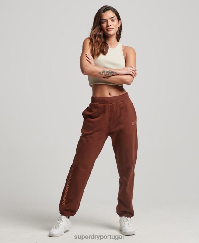 corredores principais mulheres marrom roupas Superdry 2208H3899