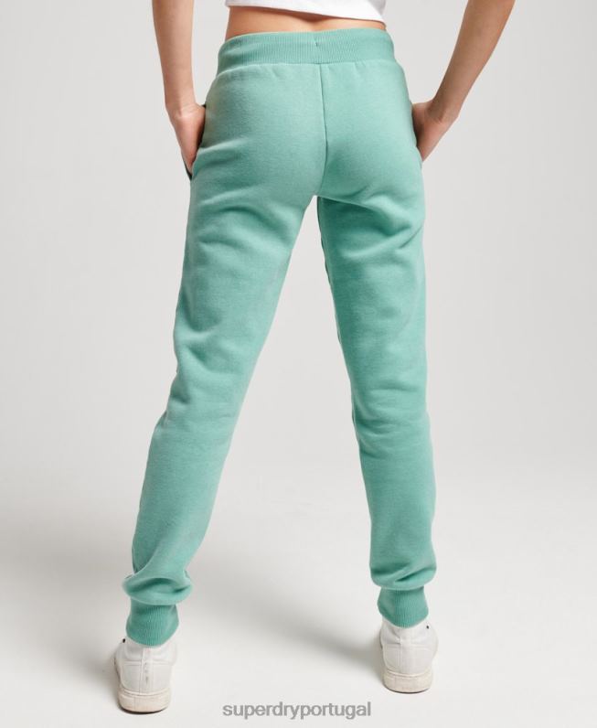 jogger vintage cali cut out mulheres verde roupas Superdry 2208H2269
