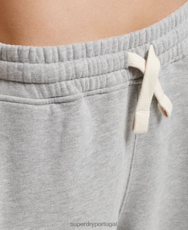 joggers universitários vintage mulheres cinza roupas Superdry 2208H6511