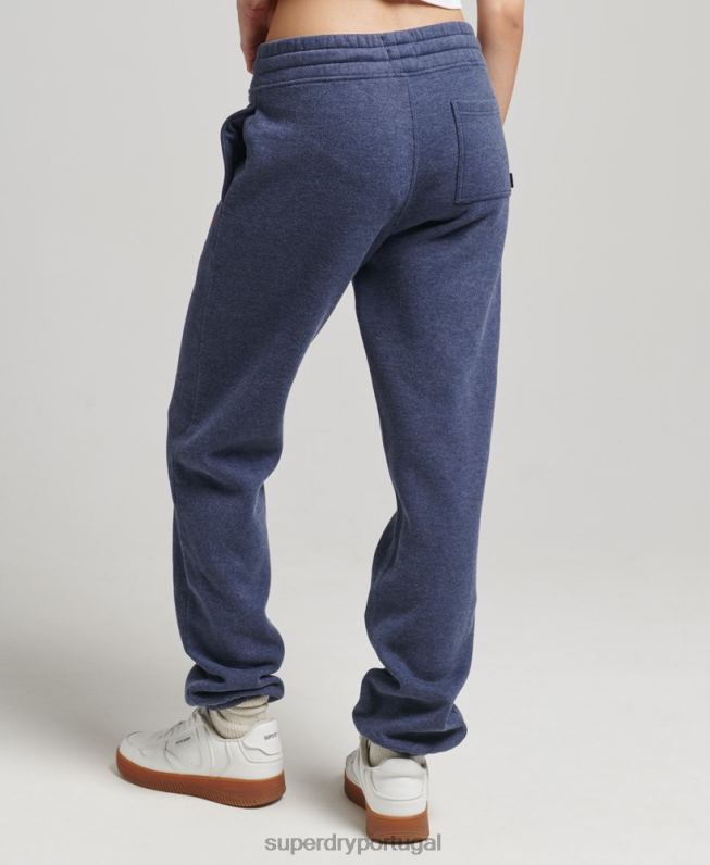 joggers universitários vintage mulheres marinha roupas Superdry 2208H6754