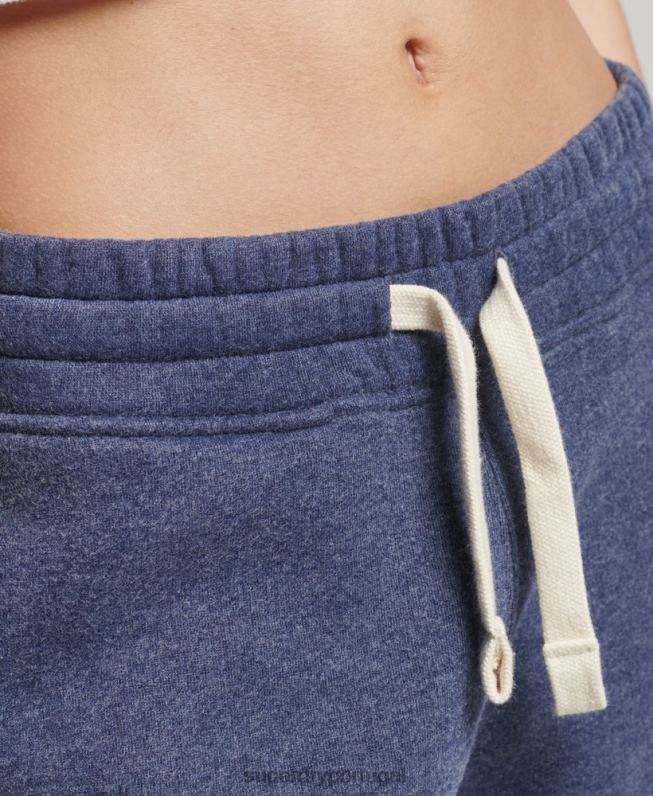 joggers universitários vintage mulheres marinha roupas Superdry 2208H6754