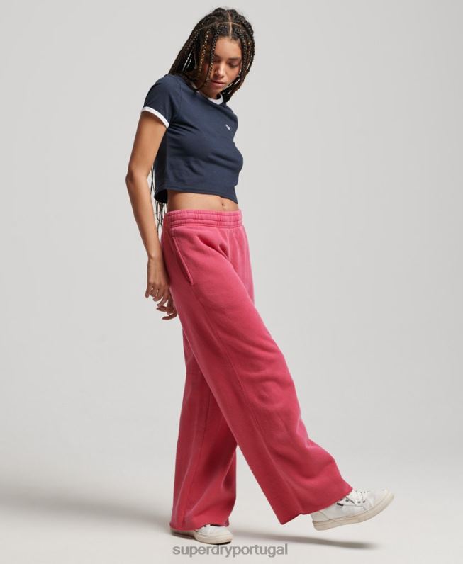 lavar corredores retos mulheres rosa roupas Superdry 2208H3894