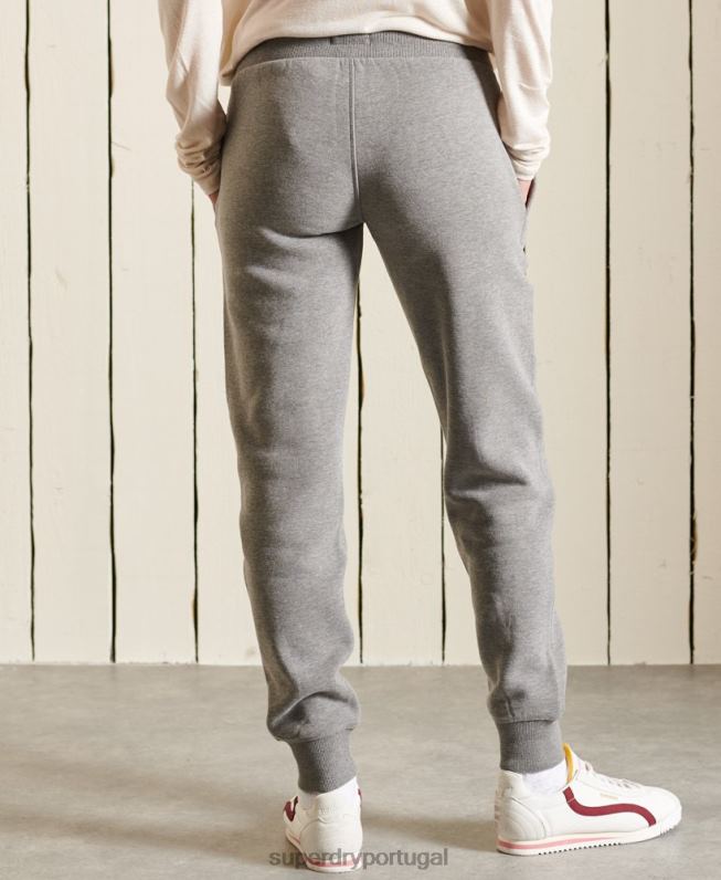 orgulho em joggers artesanais mulheres cinza escuro roupas Superdry 2208H3942