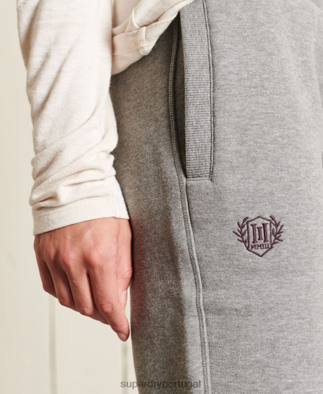 orgulho em joggers artesanais mulheres cinza escuro roupas Superdry 2208H3942
