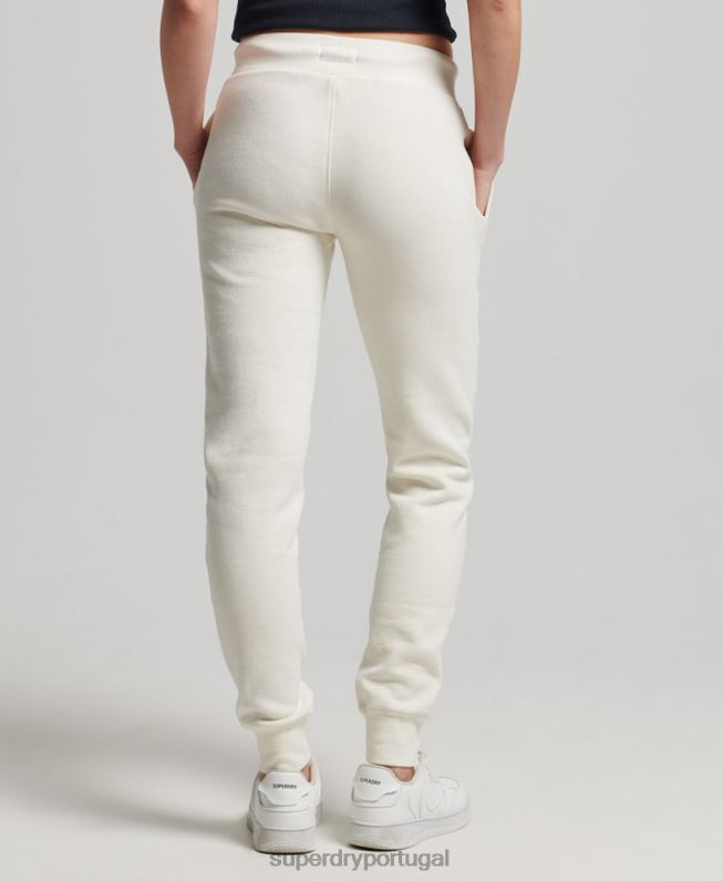 orgulho em joggers artesanais mulheres creme roupas Superdry 2208H6674