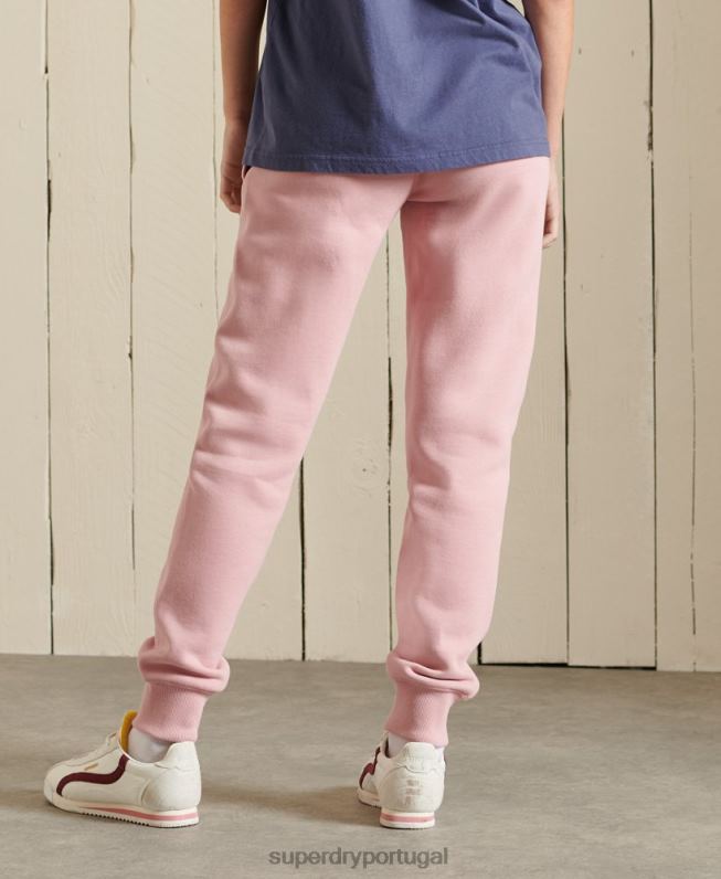 orgulho em joggers artesanais mulheres rosa roupas Superdry 2208H6683