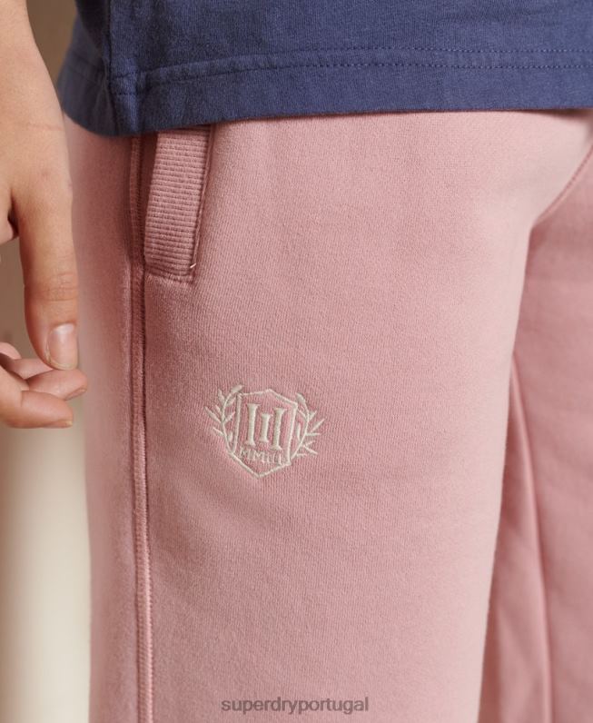 orgulho em joggers artesanais mulheres rosa roupas Superdry 2208H6683