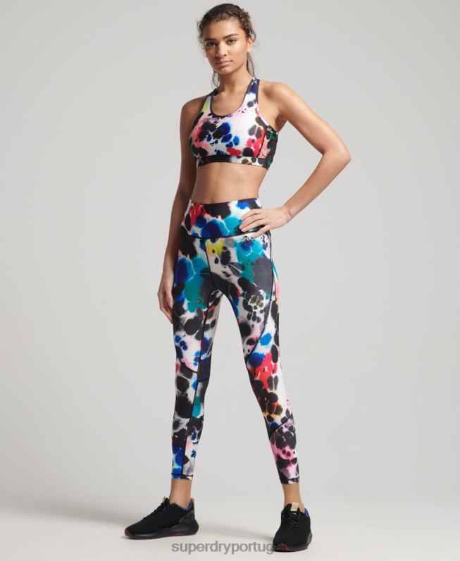 sutiã de impacto médio mulheres multi roupas Superdry 2208H6321