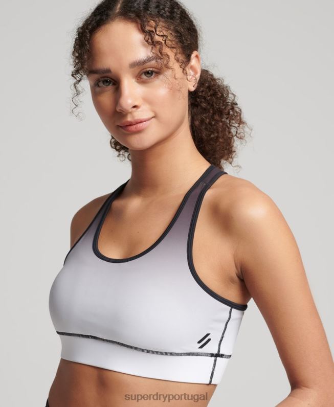 sutiã essencial para treino mulheres preto roupas Superdry 2208H4185