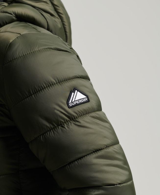 Jaqueta fuji clássica mulheres caqui roupas Superdry 2208H3807