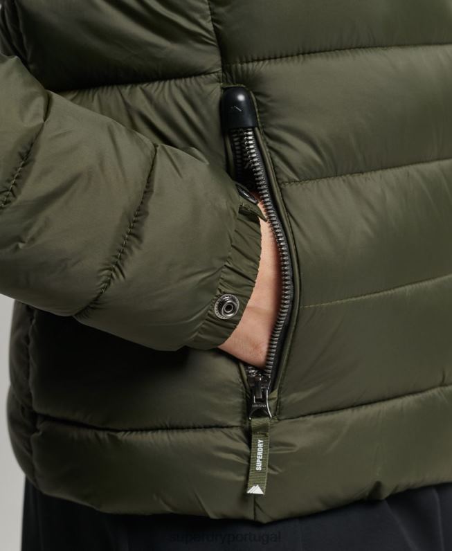 Jaqueta fuji clássica mulheres caqui roupas Superdry 2208H3807