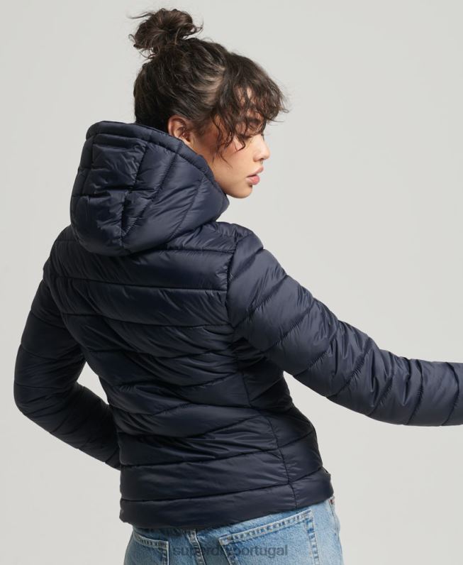 Jaqueta fuji clássica mulheres marinha roupas Superdry 2208H3657
