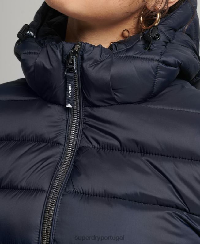 Jaqueta fuji clássica mulheres marinha roupas Superdry 2208H3657