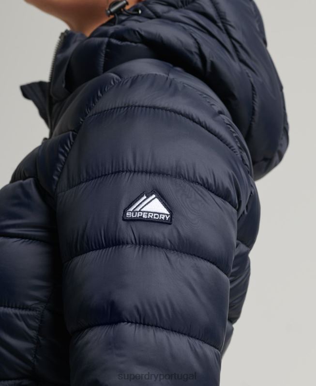 Jaqueta fuji clássica mulheres marinha roupas Superdry 2208H3657