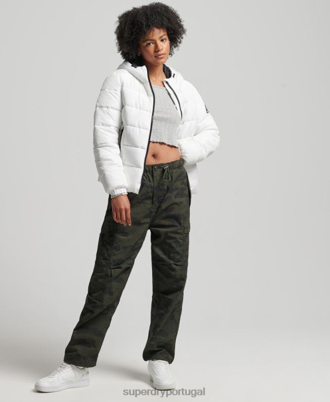 baiacu de esportes espirituais mulheres branco roupas Superdry 2208H5556