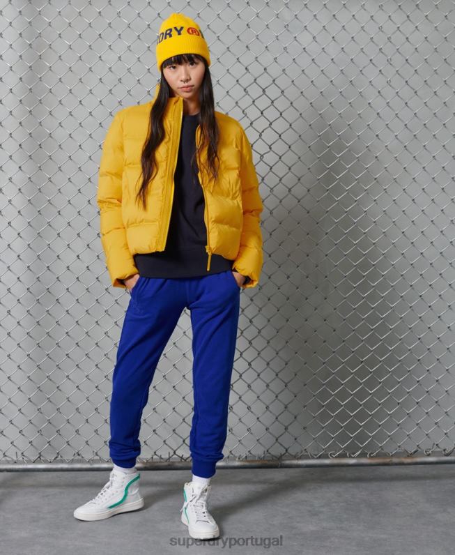 baiacu mulheres amarelo roupas Superdry 2208H5693