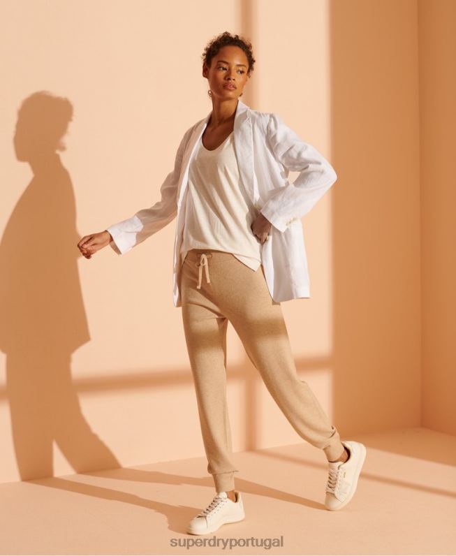 blazer de cânhamo edição limitada mulheres branco roupas Superdry 2208H5540