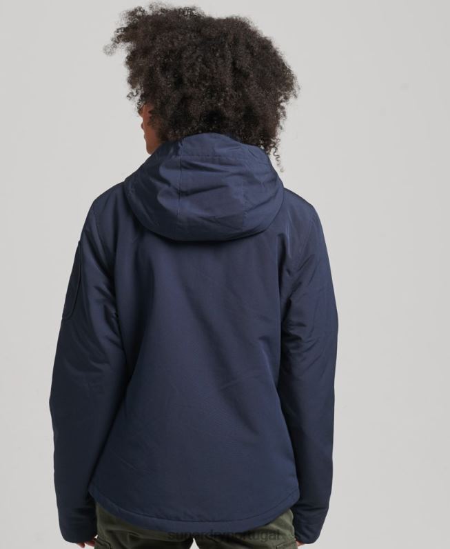 blusão sd ultimate com capuz mulheres marinha roupas Superdry 2208H3587