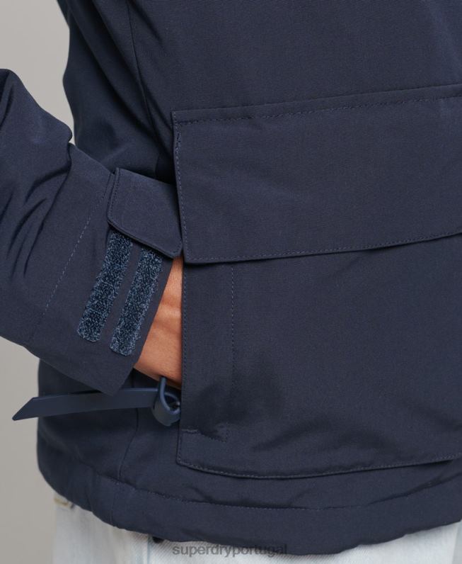 blusão sd ultimate com capuz mulheres marinha roupas Superdry 2208H3664