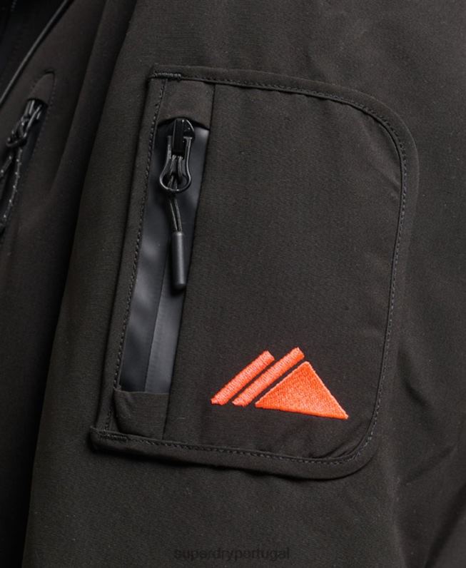 blusão sd ultimate com capuz mulheres preto roupas Superdry 2208H3665