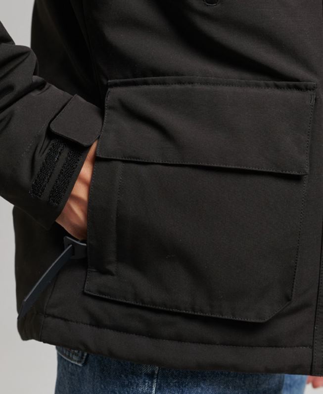 blusão sd ultimate com capuz mulheres preto roupas Superdry 2208H3665