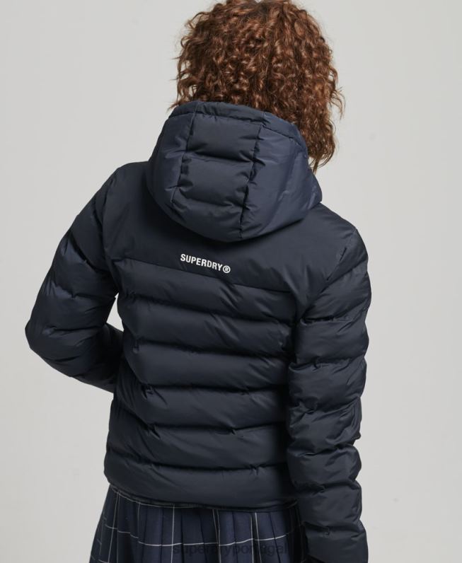 jaqueta acolchoada selada a quente mulheres marinha roupas Superdry 2208H3600