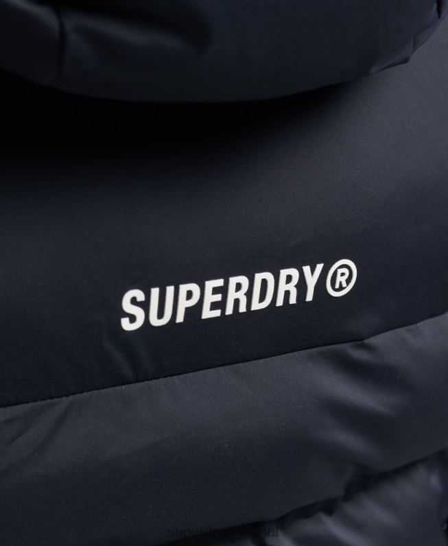 jaqueta acolchoada selada a quente mulheres marinha roupas Superdry 2208H3600
