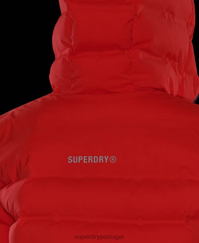 jaqueta acolchoada todas as estações mulheres coral roupas Superdry 2208H3635