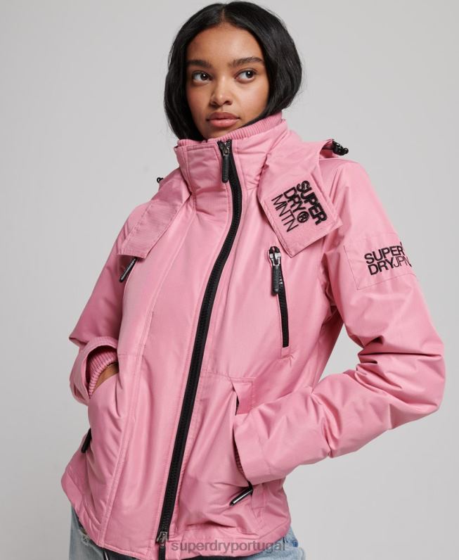 jaqueta blusão mountain sd mulheres rosa roupas Superdry 2208H3833