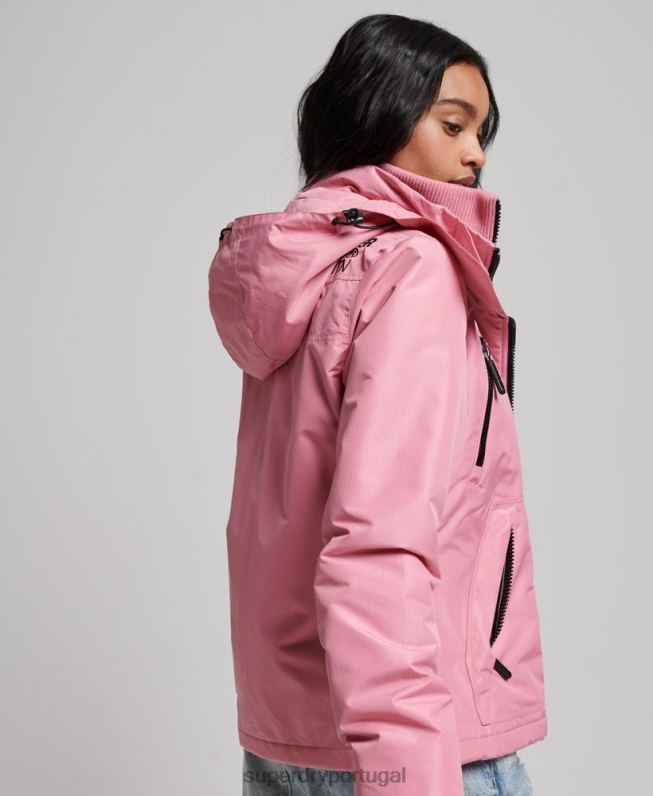 jaqueta blusão mountain sd mulheres rosa roupas Superdry 2208H3833