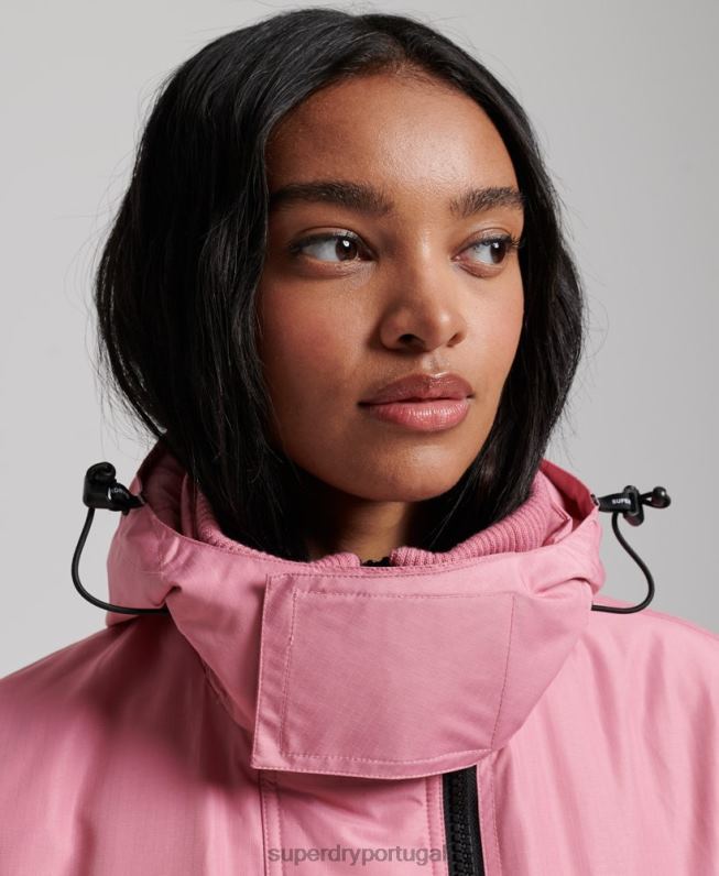 jaqueta blusão mountain sd mulheres rosa roupas Superdry 2208H3833