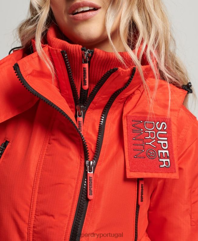 jaqueta blusão mountain sd mulheres vermelho roupas Superdry 2208H3554