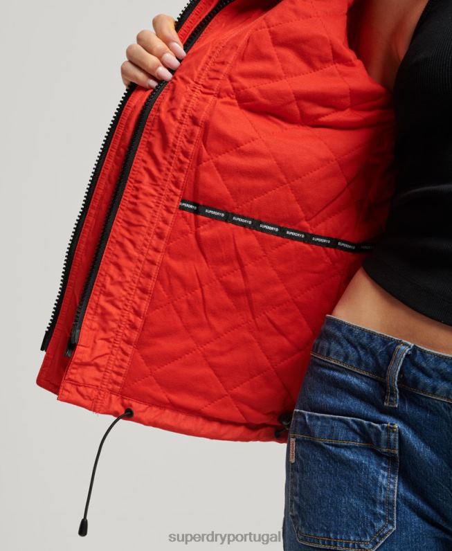 jaqueta blusão mountain sd mulheres vermelho roupas Superdry 2208H3554