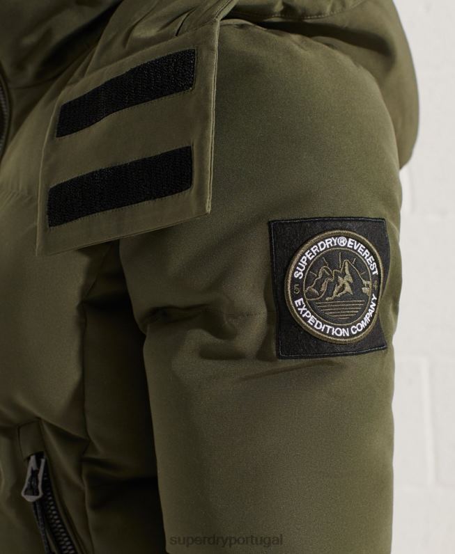 jaqueta bomber code everest mulheres caqui roupas Superdry 2208H5613