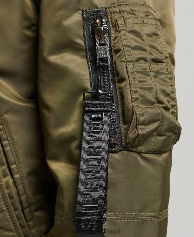 jaqueta bomber energy ma2 mulheres verde roupas Superdry 2208H5508