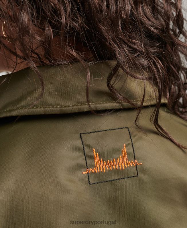 jaqueta bomber energy ma2 mulheres verde roupas Superdry 2208H5508