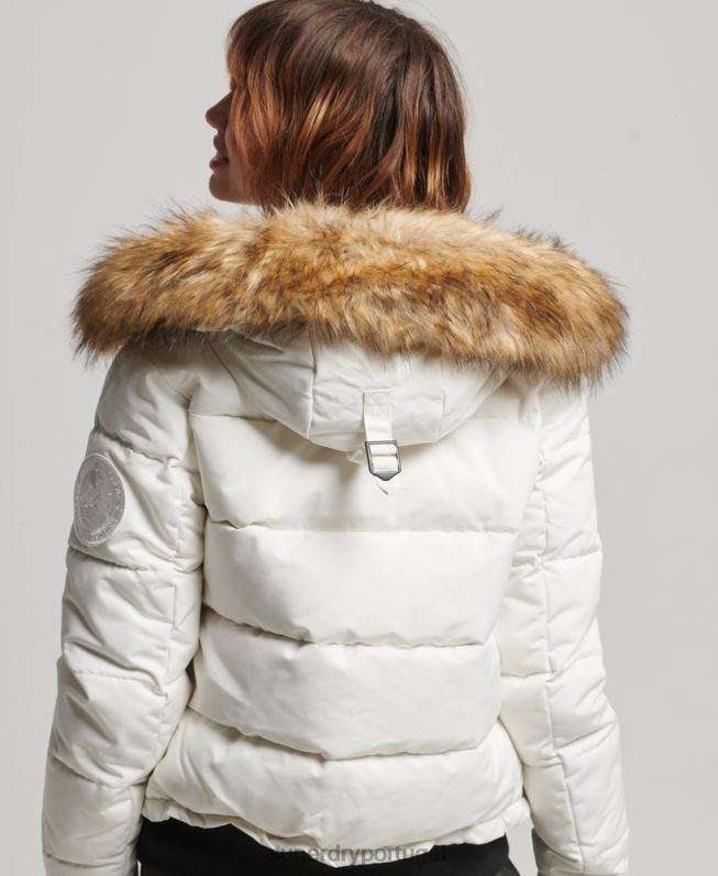 jaqueta bomber everest mulheres creme roupas Superdry 2208H3768