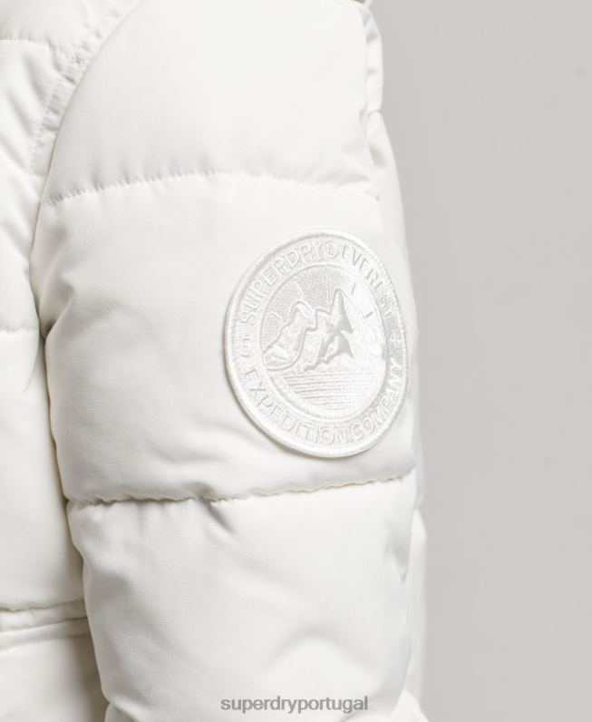 jaqueta bomber everest mulheres creme roupas Superdry 2208H3768