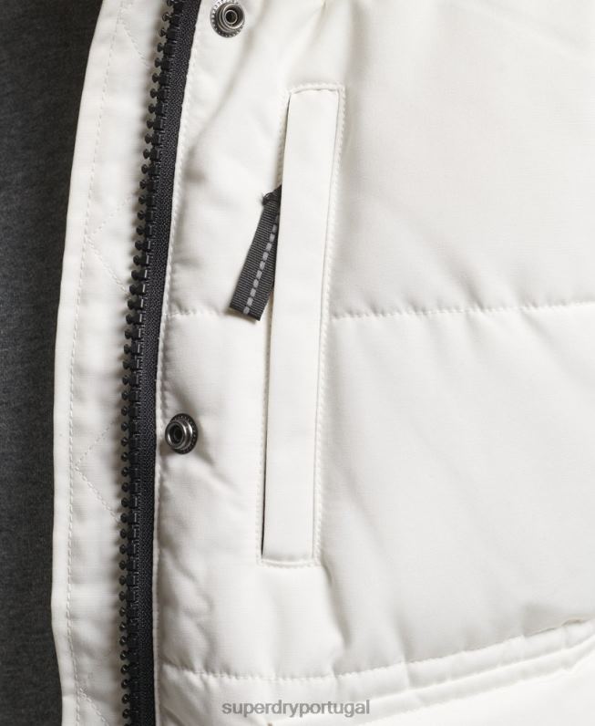 jaqueta bomber everest mulheres creme roupas Superdry 2208H3768