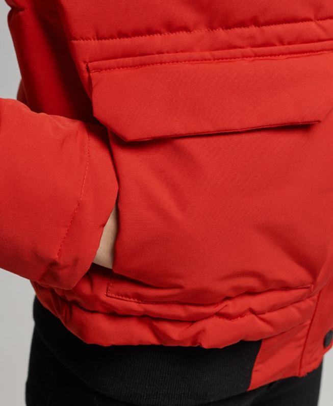 jaqueta bomber everest mulheres vermelho roupas Superdry 2208H3770