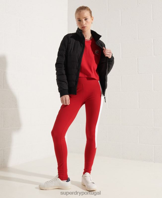 jaqueta bomber fuji mulheres preto roupas Superdry 2208H5713