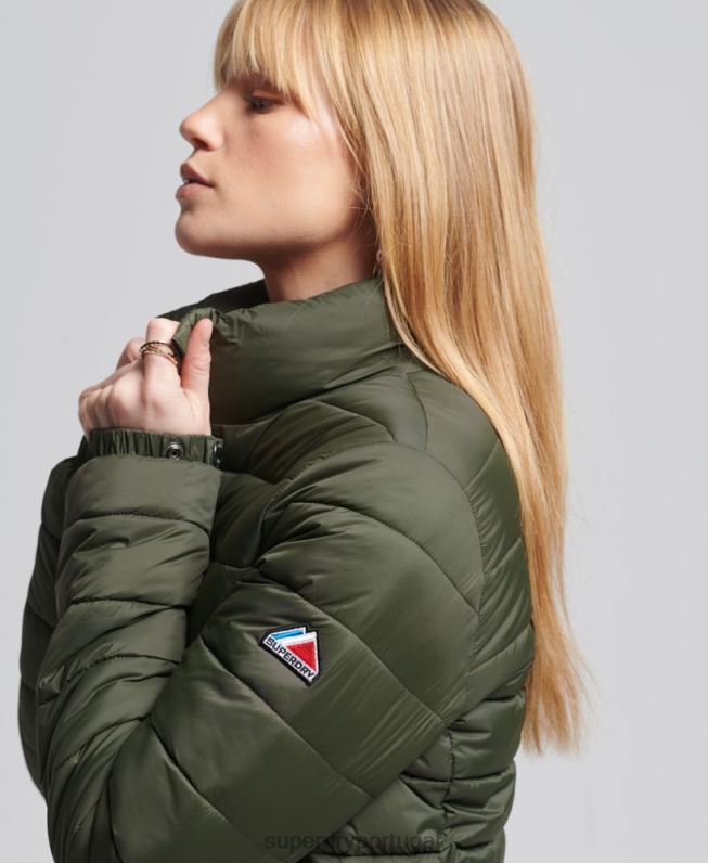jaqueta bomber fuji mulheres verde roupas Superdry 2208H5652