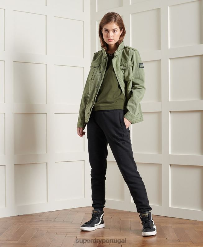 jaqueta camari rookie mulheres verde roupas Superdry 2208H5681
