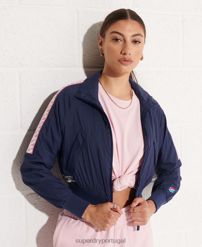 jaqueta code energy sd-windrunner mulheres marinha roupas Superdry 2208H5510